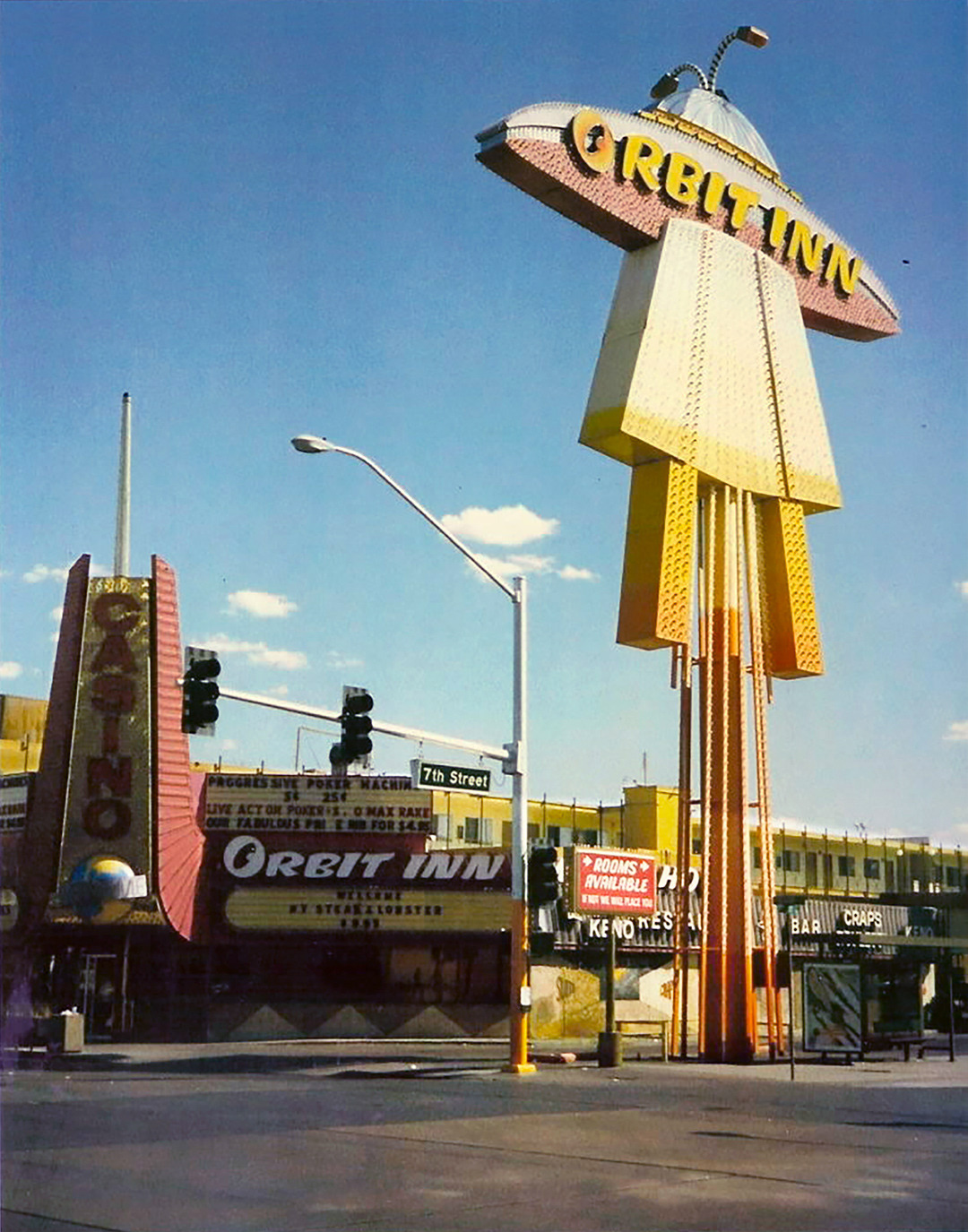 Vintage Las Vegas — 1980s street light was installed...