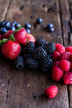 Sweetoothgirl:sweet Buttered Polenta Pancakes With Fresh Summer Berries