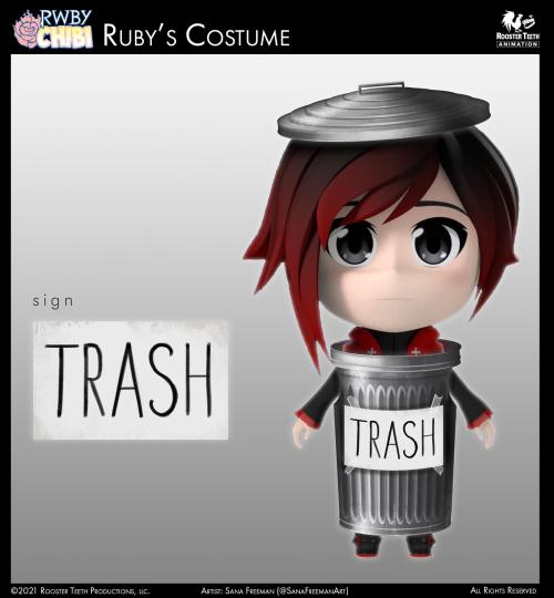 soldieroflandb:Chibi Ruby’s Halloween costume