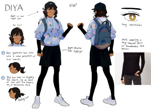 brianna-lei: Diya and Noelle’s updated character sheets!! + all of them together  Akarsha and Min’s 