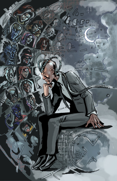 Professor Xavier in Cerebro 2014 by timothylaskey and our favorite mallrat is up in there..! side no