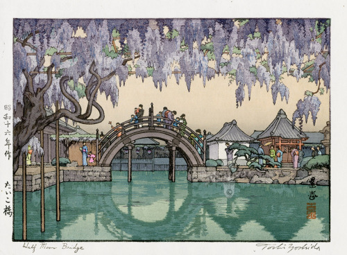 Half Moon Bridge by Toshi Yoshida ,1941