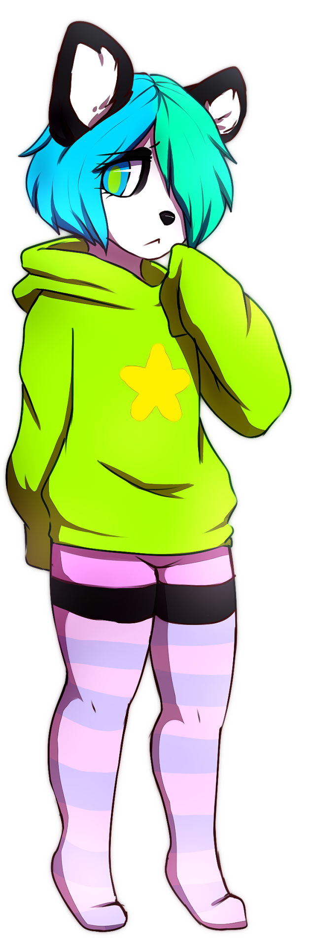 shadow-the-kitsune-coffeeshop:  K: Nerdy Panda by Sugarbiites 