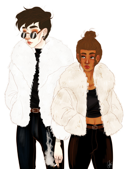 feliciores:pardon my absence. here’s a montparnasse and éponine in matching stylish outfits. fake fu