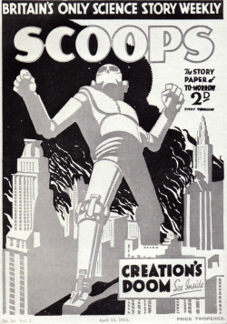 Scoops, from A Pictorial History of Science Fiction, by David Kyle (Hamlyn, 1976). From a charity shop in Nottingham.