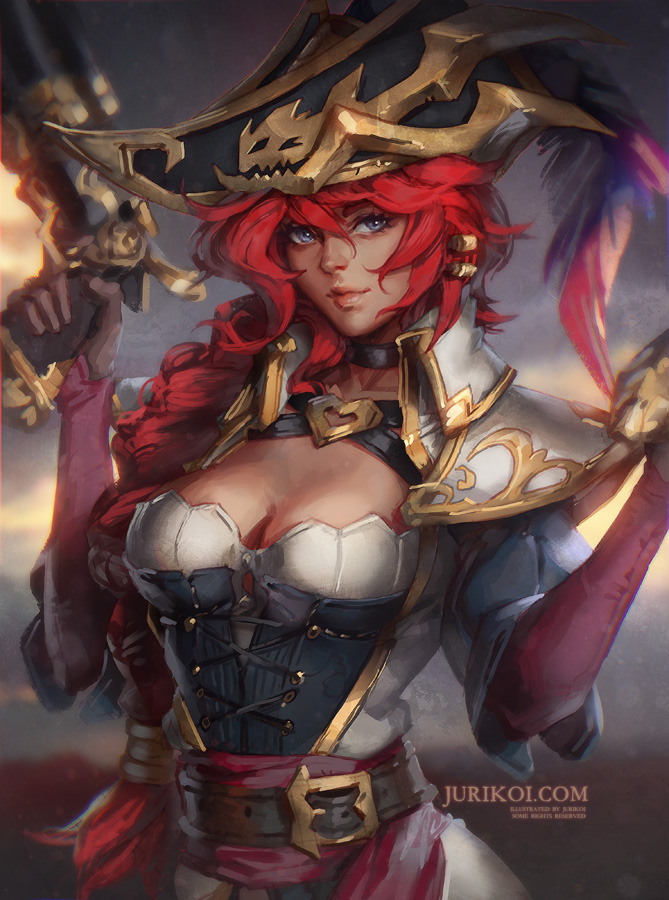 jurikoi:  Captain Miss Fortune by jurikoi Had a lot of fun with this one ♥Help