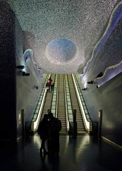 scavengedluxury:  Toledo metro station. Naples, November 2015.  