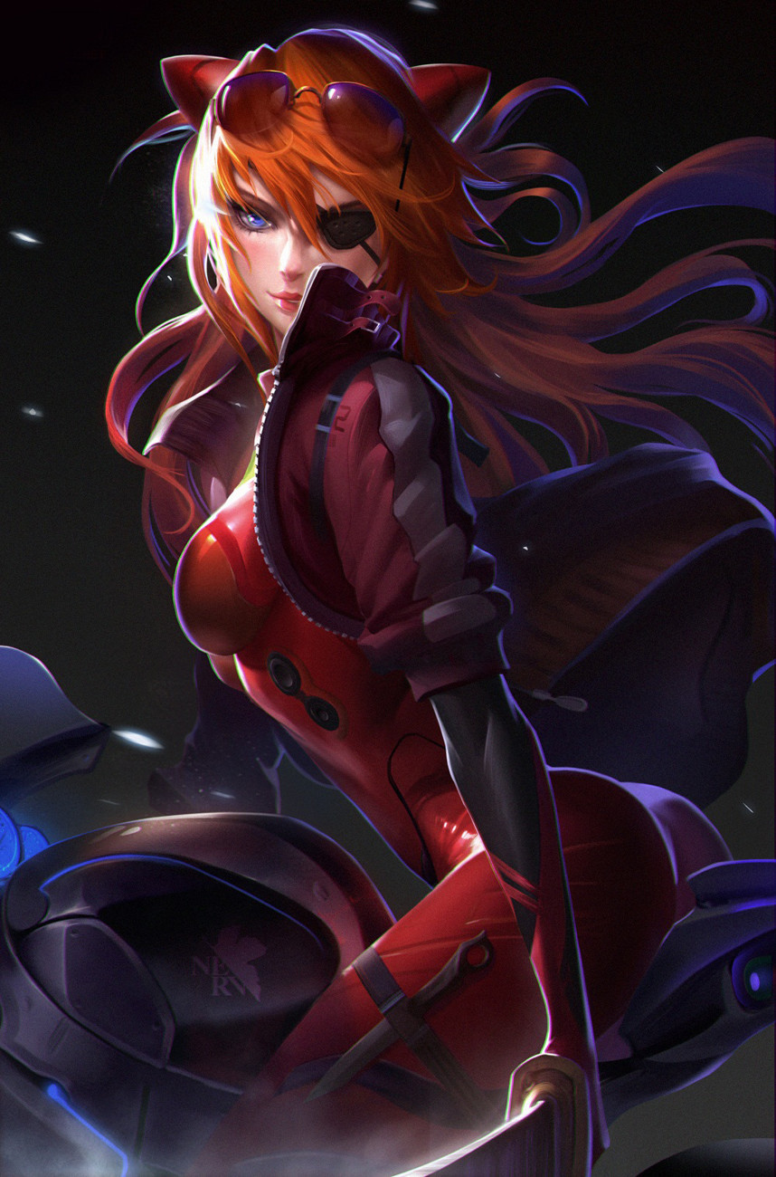 cyberclays:  Asuka - Evangelion fan art by GFi Lee More selected Asuka fan art on