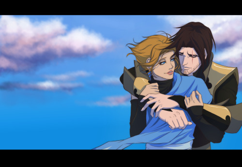 amintiriart:Trevor letting Sypha know that he has her back just as much as she has his.Happy 1st yea