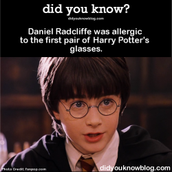 did-you-kno:  Daniel Radcliffe was allergic