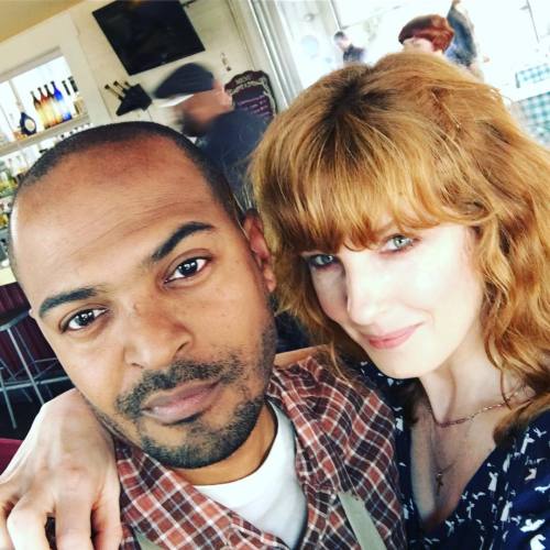 NoelClarke: Last day on set with the wonderful Kelly Reilly on 10x10. she did an amazing job. 