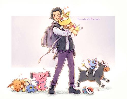 tissueboxesforseals: MDZS Pokemon trainer au ⚔️ ️ collab with @someone-save-meeee​ who also came up 