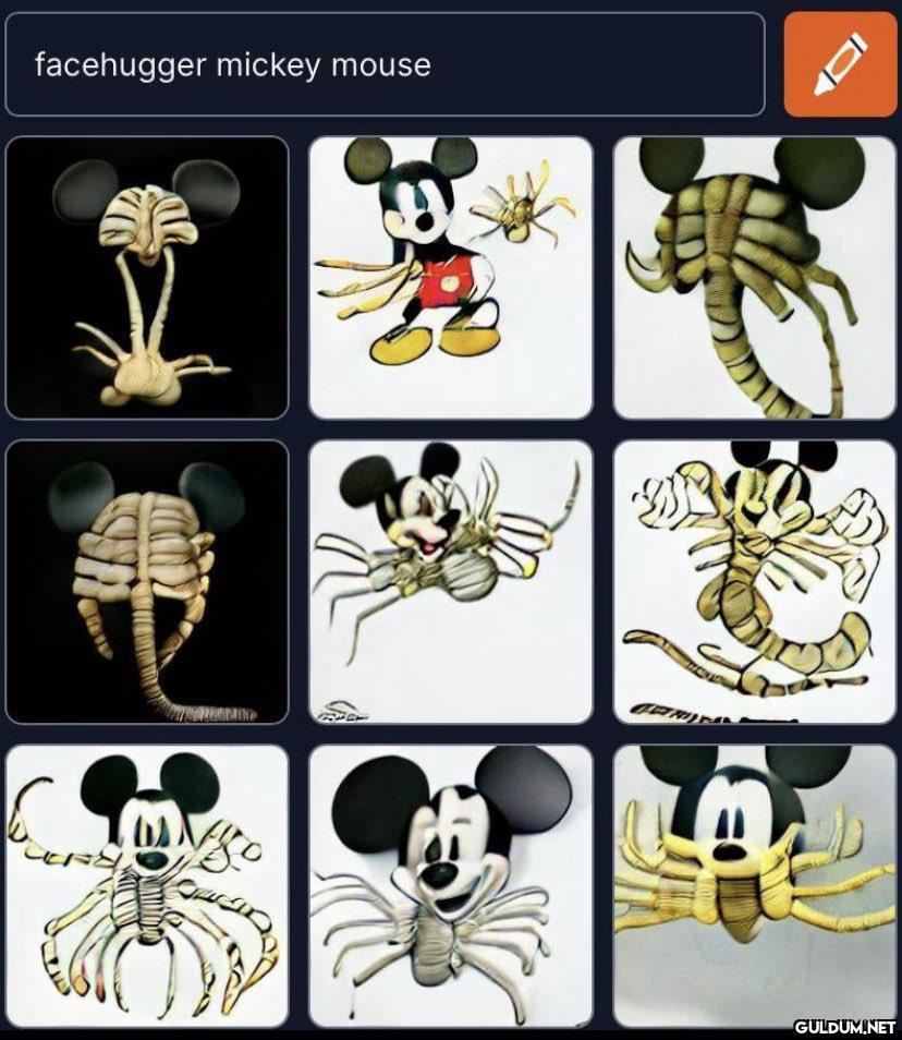 facehugger mickey mouse...