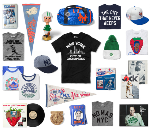 COP YOU SOME | “NY City of Championship” Collection by No Mas Paying tribute to the city that never weeps with a collection of new vintage objects—shirts, vinyls, pennants, posters, hats, and VHS tapes. Cop here.  