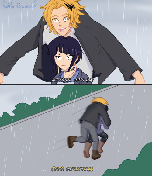 rainsparks:  Kyouka Jirou & rain (ft. Bakusquad)Reposts are okay with credit!