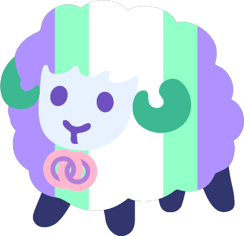 genderstalgia:more sheep emojis for anons! gay flag, gendersylphgenderteamsimilis, kumottic, dreamyg