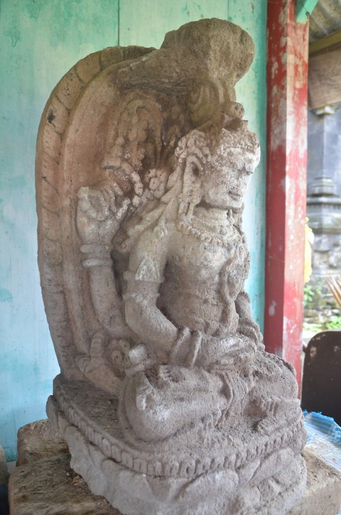 Shiva, ancient balinese sculpture.