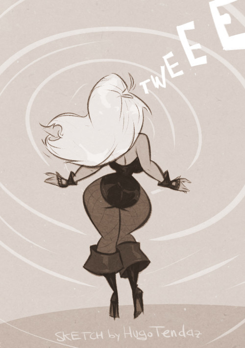 Porn photo Black Canary - Cartoony PinUp SketchQuick