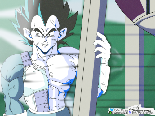 A Vegeta Redraw From That DBS Scene. I Abandoned This One A Long While Ago Due To Time And So On In My