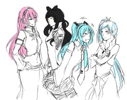 Cosmokyrin:  I Missed Those Days When I Drew Only Miku X Luka, And I Was So Fucking