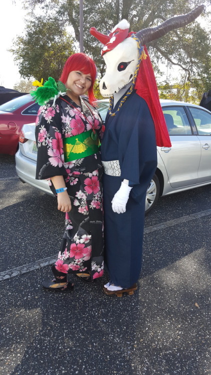 Our Pensacon Elias and Chise were a success! We were afraid that people wouldn&rsquo;t recognize us 