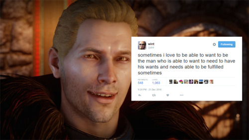 veliseraptor: dragon age + dril tweets || part two