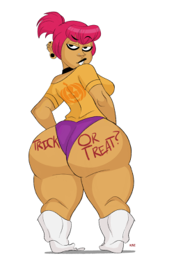 slewdbtumblng: thekingdomofkazz:  I don’t really think Andrea understand How this works…  (Haven’t drawn Andrea in long time… Have some spooky butt….)   Andrea know perfectly how that works.  ♥  ♥  ♥        I want ;9