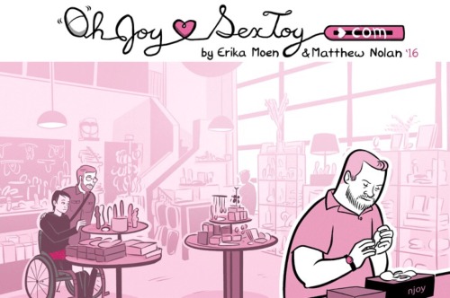 My friend @erikamoen drew M and I into the background of the first panel of today’s OhJoySexToy com