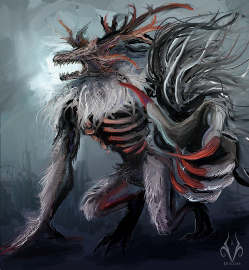 Cleric Beast~ Screams in husky!!!Sup dudes, you can check up my art on Patreon:www.patreon.com/Krauj