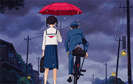 aprettyfire:  Studio Ghibli + Rain 