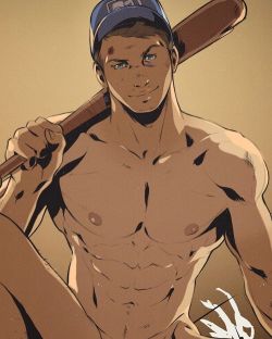 dizdoodz:  Ellis from Left for Dead! Full image available on my Patreon, link in bio! #dizdoodz #ellis #leftfordead #l4d2 #leftfordead2 #hunk #gay #abs #pecs #bat #cute #nsfw #nsfwart 