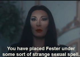 voyeurgasm:  I have to admit, Angelica Houston as Morticia Addams totally worked