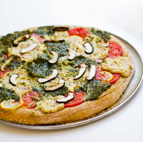 alloftheveganfood: Vegan Pesto Pizza Round Up Vegan Pesto &amp; Roasted Tomato Pizza Roasted Veg