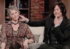 dixonscarol:    ☆Norman Reedus Appreciation Week☆ Day 6: Favorite Friendship → Melissa McBride     “[Melissa]’s such a good actress, and she gets me, you know, I feel free to be vulnerable in front of her because she gets me, like she’s