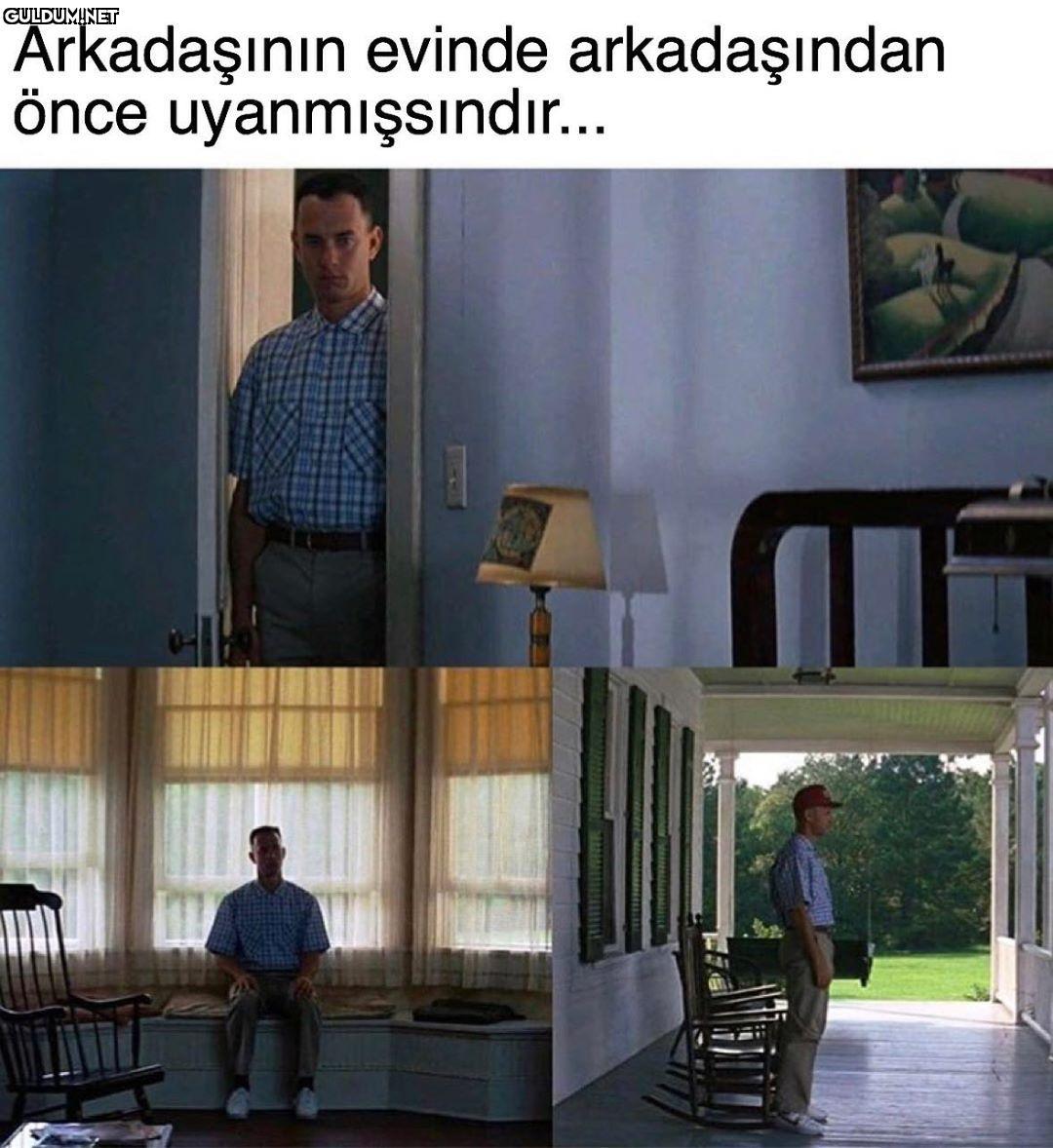 Arkadaşının evinde...