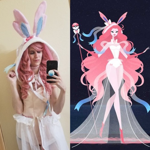 Progress photos of my Sylveon Goddess cosplay that I’m doing for Saboten this year. Still need to wo