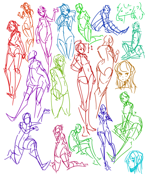 various figure/gesture drawings from this month