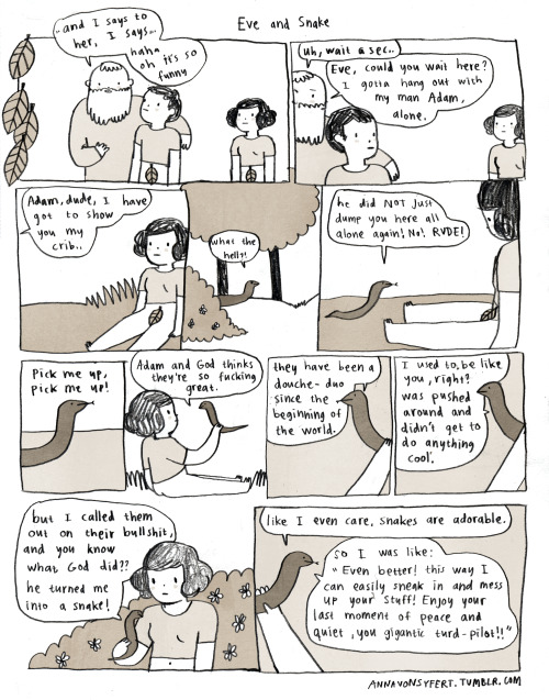 uglyfun:  annavonsyfert:  drama and snake-friendship. I was gonna make like a 2 page comic just for fun and then it ended up with 6 pages, woops  This is everything I’ve ever wanted in a comic. 