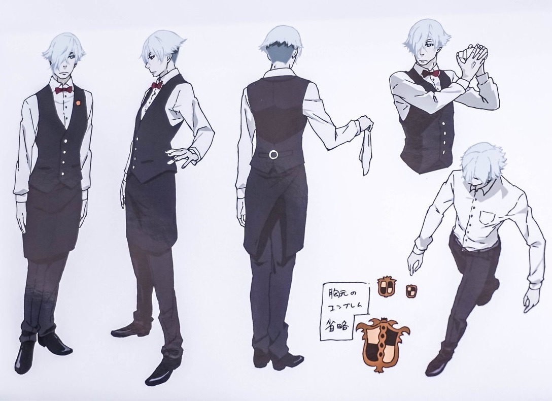 PS: pqxv tbfoa — Death Parade (デス・パレード) character designs of