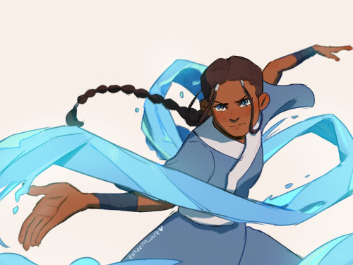 trans-suki:teddyiswhat:Here’s some Katara. I love how her strength progressed through the seri