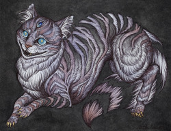 caitlinhackettart:  the Cheshire Cat, a recent