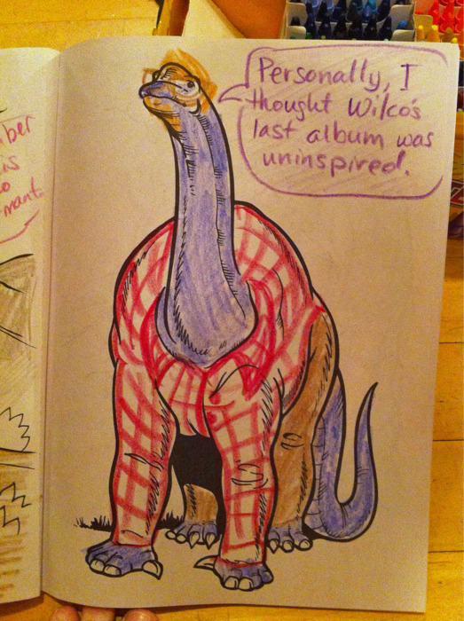 tastefullyoffensive:  Hipster Dinosaurs [via]   Pure dinosaurs. Being subjected to
