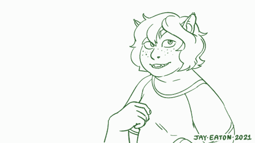 Jay Eaton / as a cat girl does Gillie have retractile claws