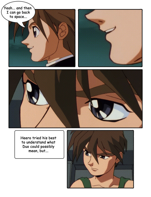 gundamwing-ellesmith:  I enjoyed making the last comic so much I just had to do another one… sorry, but I simply adore those two and their scarce but precious interactions in the show. 