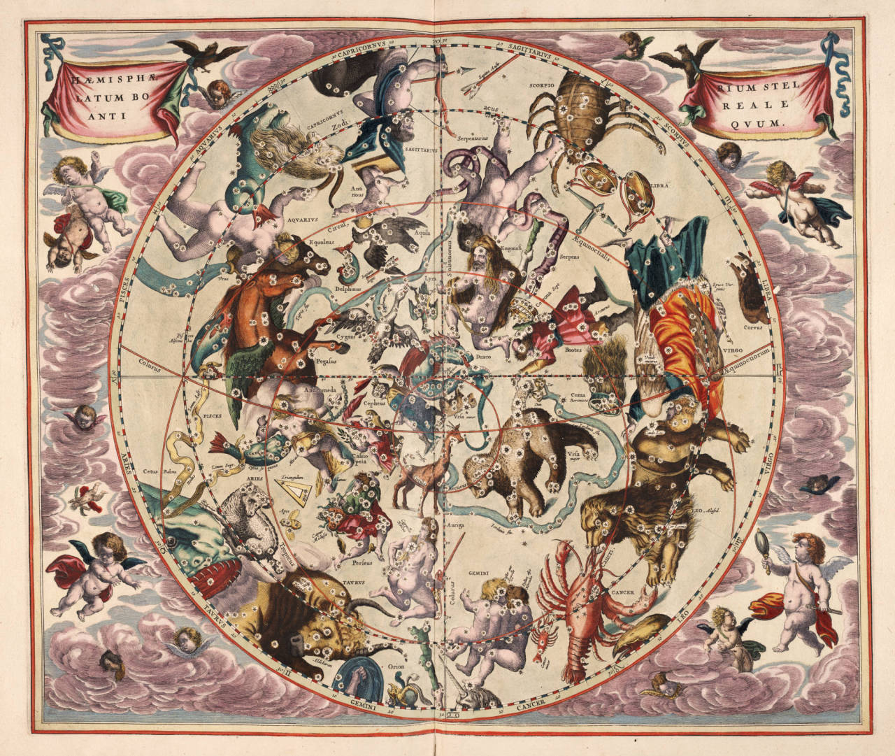 lindahall:  Plates from Harmonia Macrocosmica, by Andreas Cellarius, 1661.