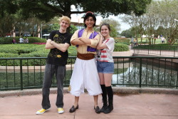 dailylifeofadisneyfreak:  all-thingsdisney:  The first picture is from October at Epcot. The second is from today at the Magic Kingdom. You’ll notice that it’s the same Aladdin. The first picture was the first time I ever met Aladdin and it’s safe