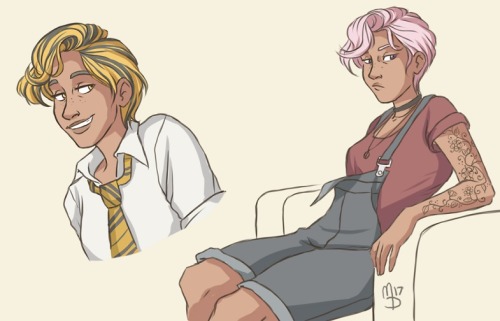 wingedcorgi:some hp girls: hermione, ginny, luna, tonks