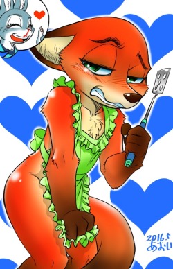 trashasaurusrex: ryutolbx:  haloman1170909:  https://e621.net/post/show/978594/2016-3-anthro-apron-blood-blush-canine-chest_tuft-  It would seem the tables have turned  OMG.   WOOT WOOT  Awyiss~ X3