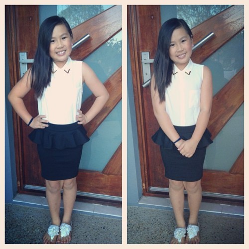 My #baby!! All dressed up for church, she has better #style than me! #niece #fashion #cute #peplum #bardotjunior overload 
