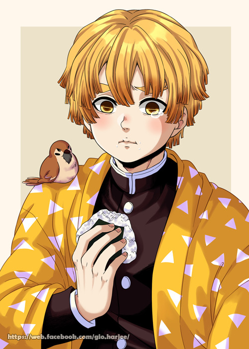 My first Zenitsu fanart with Chuntaro ♥ I think I like the sketch better Q u QAlso I made an 